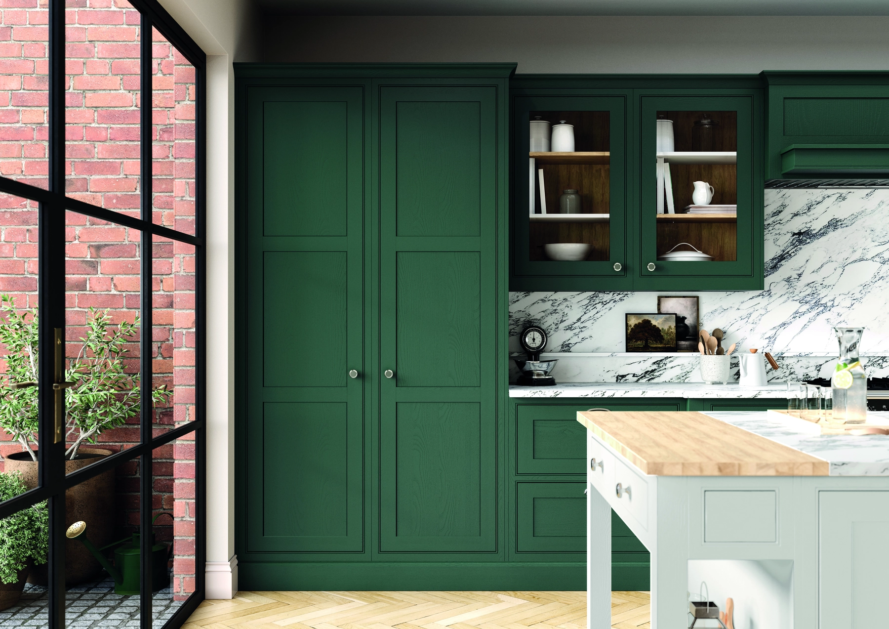 Green Shaker Kitchens